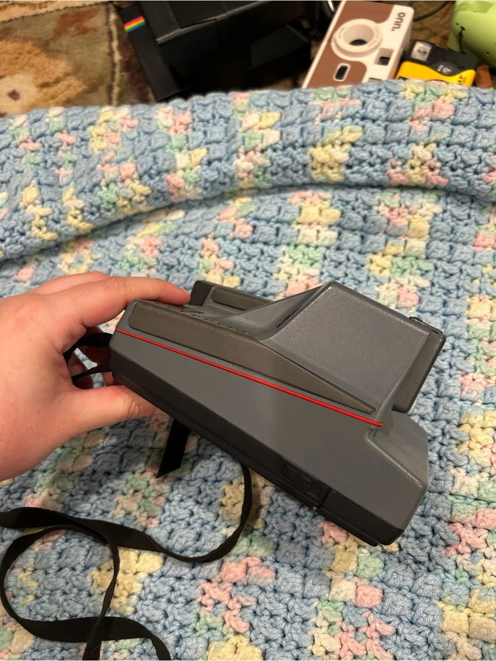 Polaroid Impulse Instant Camera - Gray with Red Trim